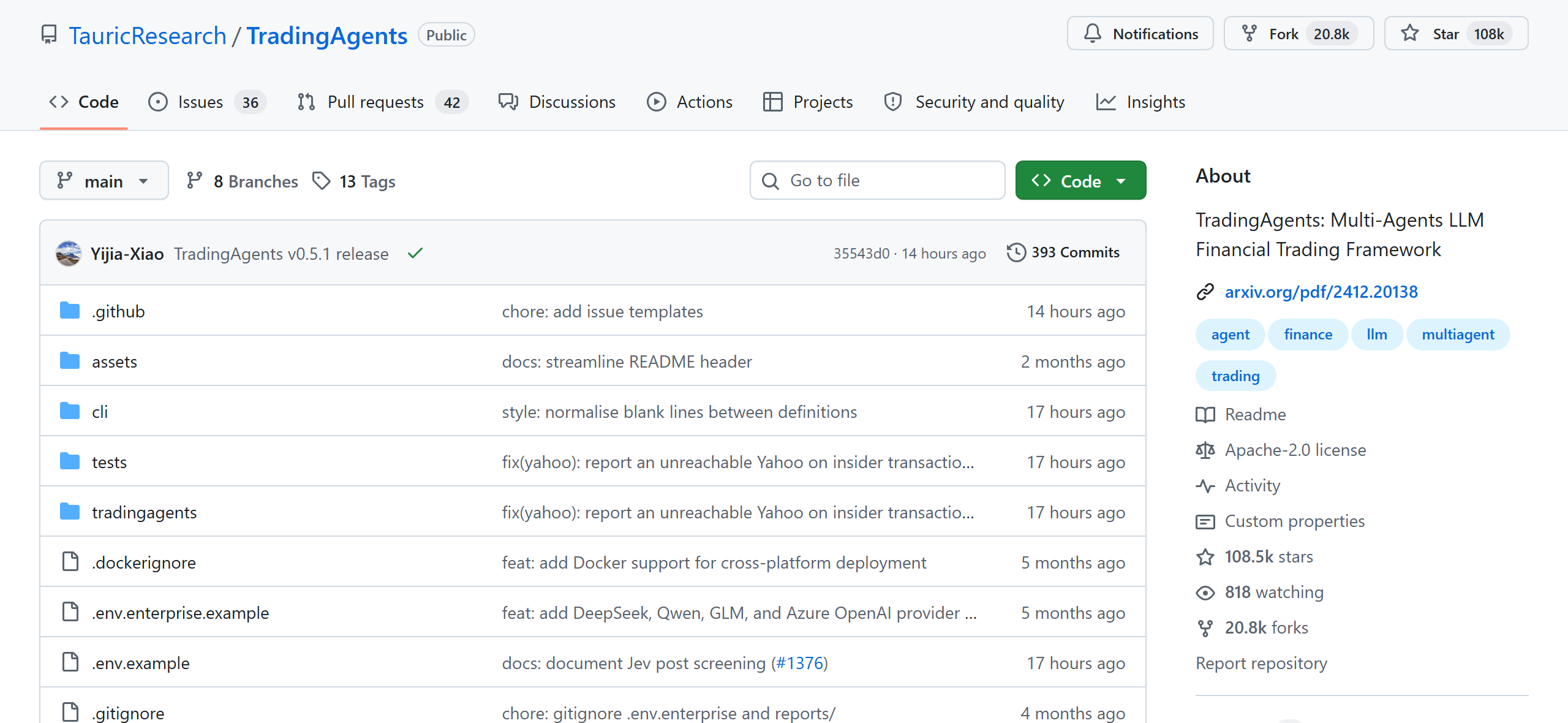 TradingAgents on GitHub